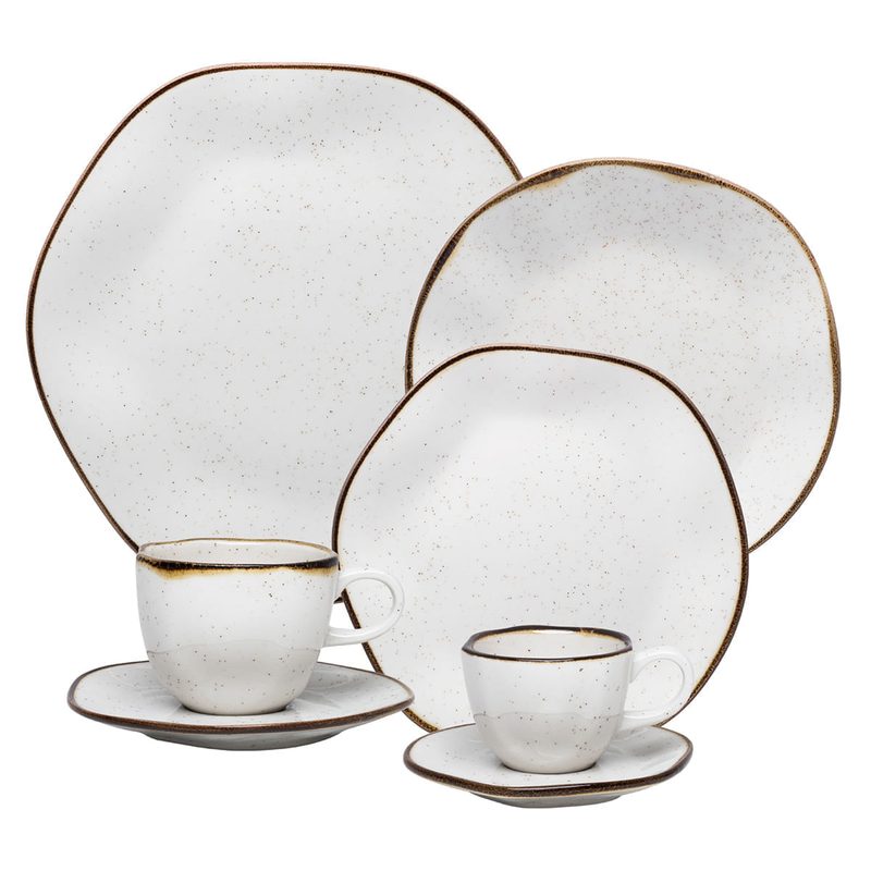 Oxford Aparelho de Jantar - Ryo Maresias 42 Peças Porcelana