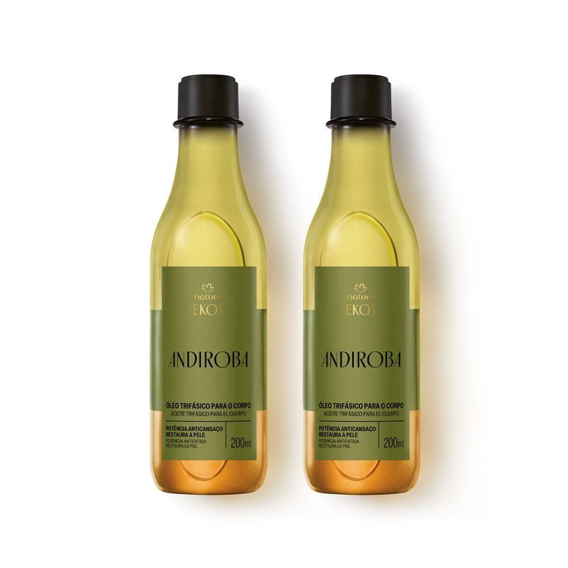 Kit Óleo Trifásico Desodorante Corporal Ekos Andiroba (2 unidades) - Natura