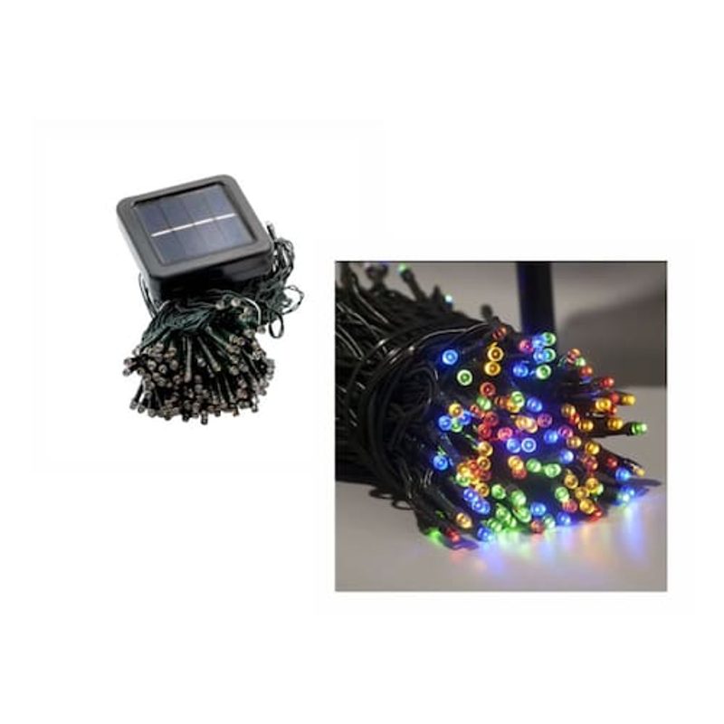 Pisca-Pisca Solar LED Decorlux 100 LEDs RGB 12m