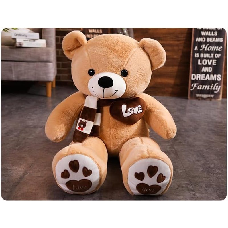 Urso de Pelúcia Gigante 80cm Marrom